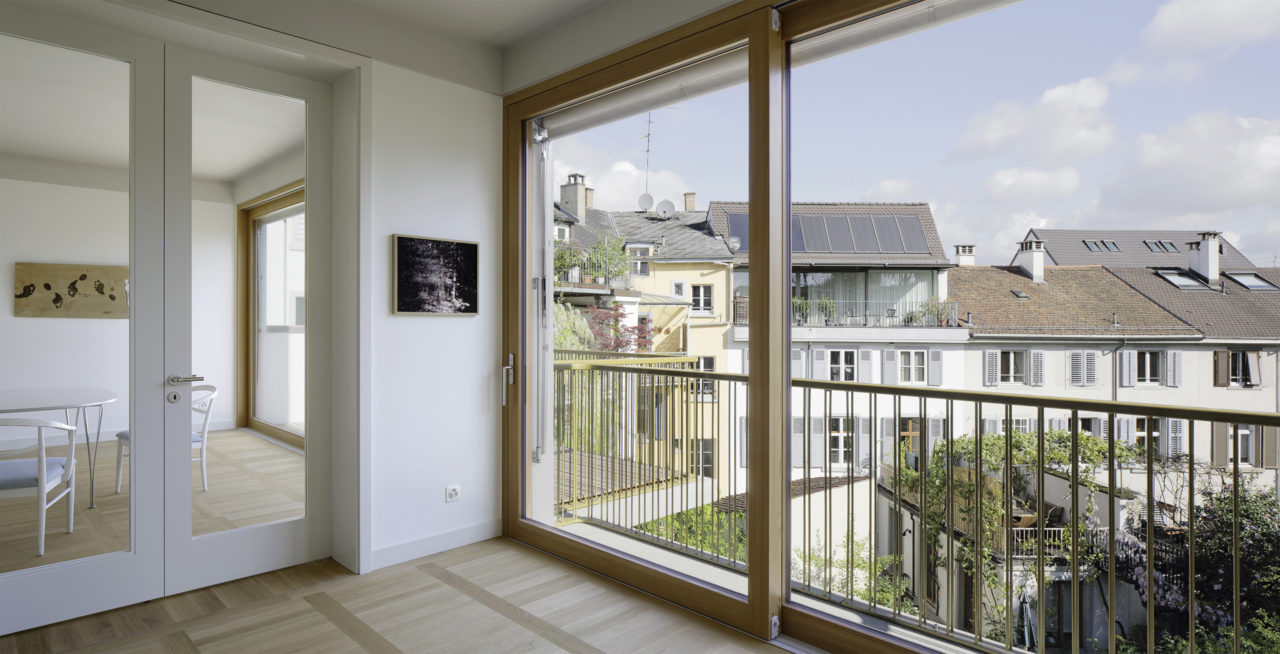 Wohnräume im 2.Obergeschoss nach Umbau von Architekturbüro Forsberg in Basel
